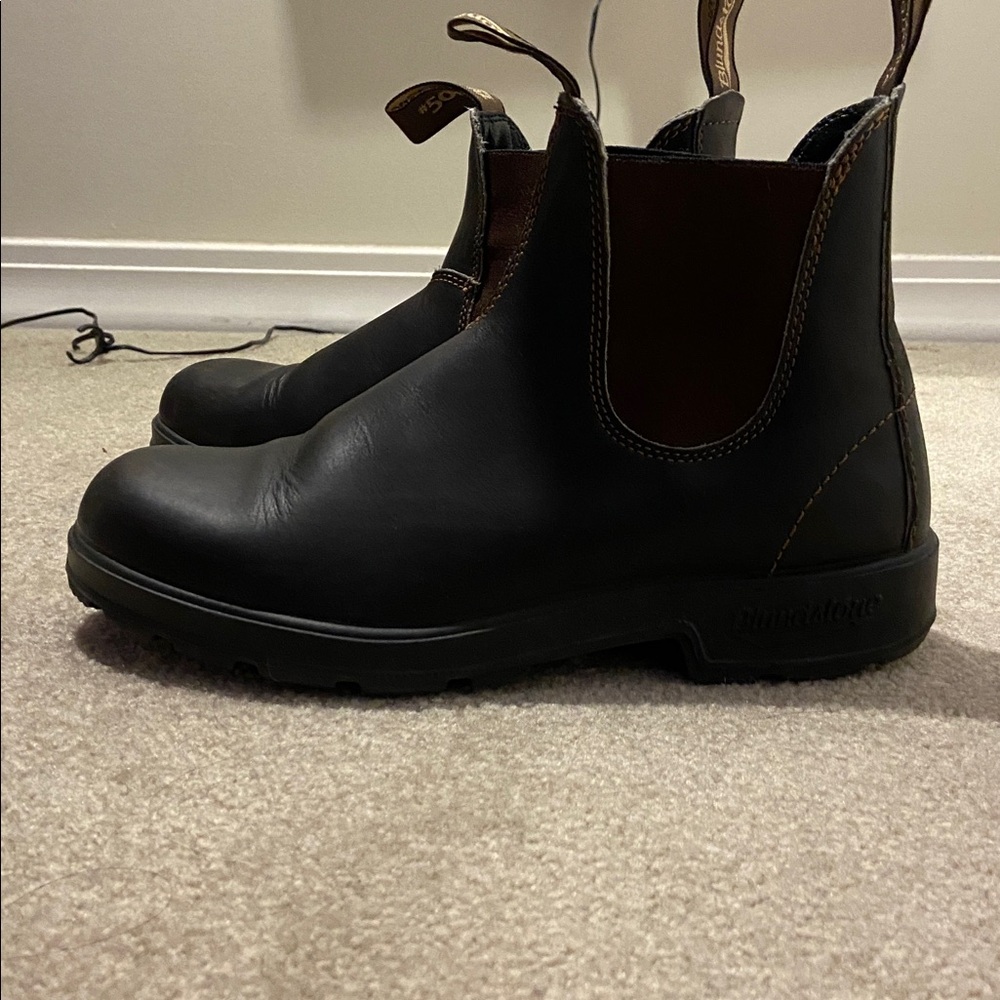 Blundstone Women's Boots - Dark Brown and Red - #500